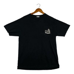 Old Guys Rule Motorcycle Black Men's Tee T Shirt sz L